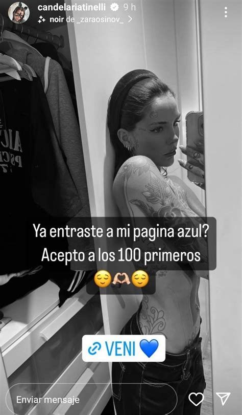 cande tinelli onlyfans|Filtraron las fotos que Cande Tinelli vende por 12。